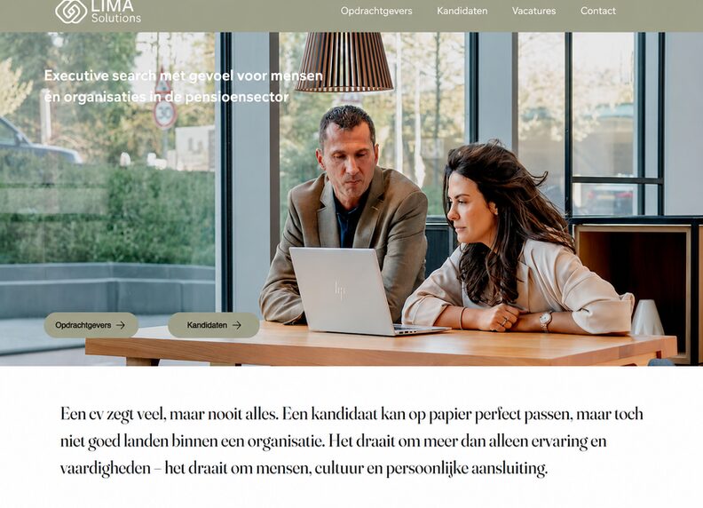 Lima Solutions — Websiteoptimalisatie en gebruiksgemak